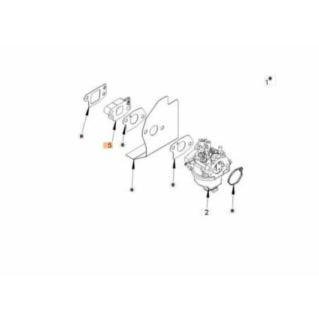 FLANGIA TERMICA ORIGINALE EMAK L66151608 | NewgardenParts.com