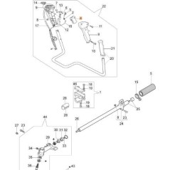 ORIGINAL EMAK THROTTLE LEVER 61170091R | NewgardenParts.com