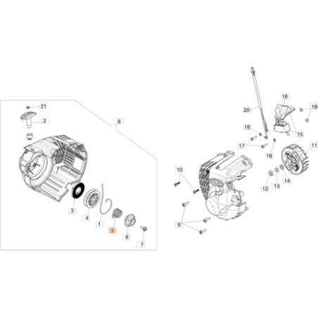 ORIGINAL STARTER SPRING EMAK 58090019R | NewgardenParts.com