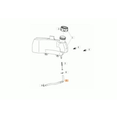 TUBO DE COMBUSTIBLE EMAK ORIGINAL L66151569 | NewgardenParts.com
