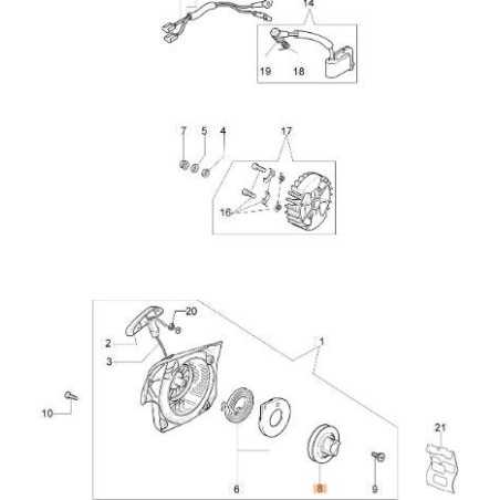 POLEA DE ARRANQUE ORIGINAL EMAK 50230045R | NewgardenParts.com