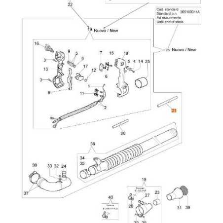 TUBO EMAK ORIGINAL 365100015 | NewgardenParts.com
