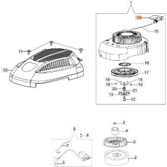 ORIGINAL STARTER HANDLE EMAK L66150270 | NewgardenParts.com