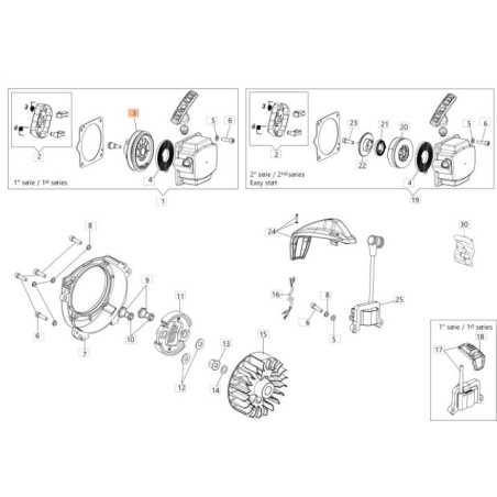 ORIGINAL STARTER PULLEY EMAK 61450229AR | NewgardenParts.com