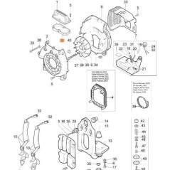 PIASTRA CONVOGLIATRICE ARIA CHIOCCIOLA BLOWER GR ORIGINALE EMAK 56520034