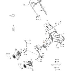 GOUPILLE DE PORTE LATÉRALE AVEC RAINURE L.170 ORIGINAL EMAK 66071060R