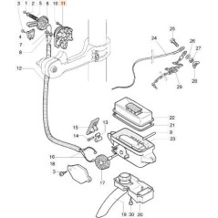 SUPPORT FOR DUST LEVER GR 2011 ORIGINAL EMAK 56020027 | NewgardenParts.com