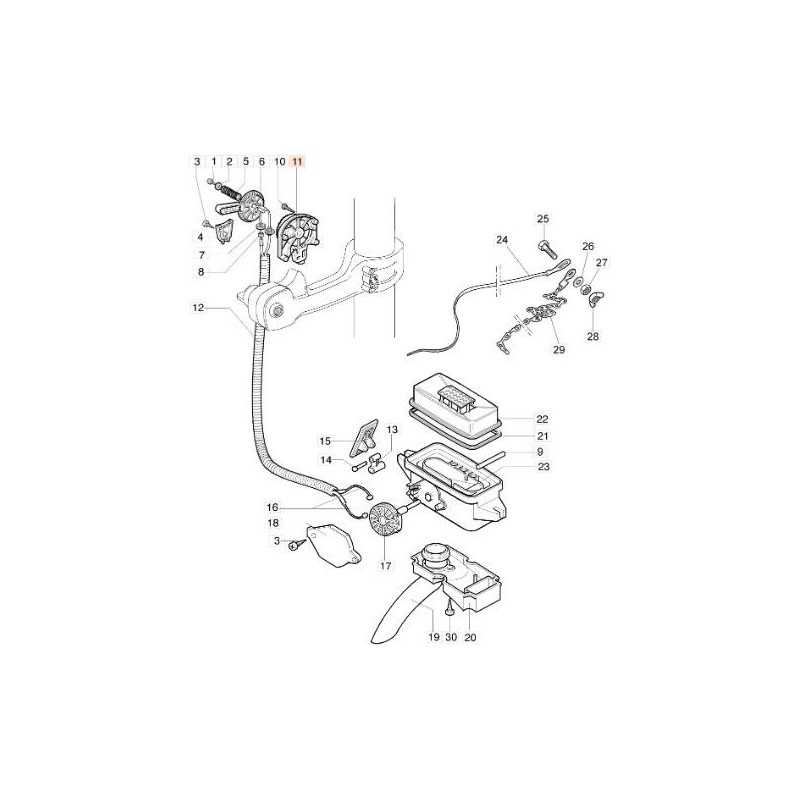 SUPPORT FOR DUST LEVER GR 2011 ORIGINAL EMAK 56020027