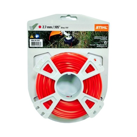 Bobina filo quadrato colore rosso STIHL diametro 2.7 mm decespugliatore | NewgardenParts.com