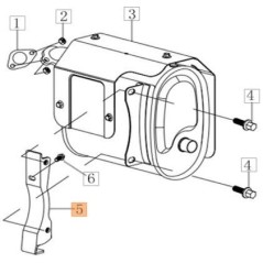 SOPORTE SILENCIADOR ORIGINAL EMAK L66152172 | NewgardenParts.com