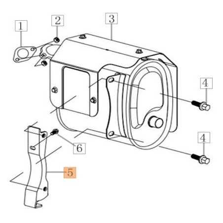 SOPORTE SILENCIADOR ORIGINAL EMAK L66152172 | NewgardenParts.com