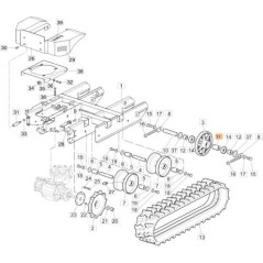 ESPACIADOR D.25XD.32 L-50 ZNB ORIGINAL EMAK YF1370016 | NewgardenParts.com