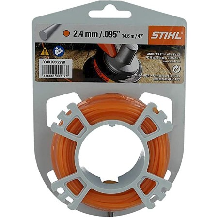 Bobina filo tondo colore arancio STIHL diametro 2.4 mm per decespugliatore | NewgardenParts.com