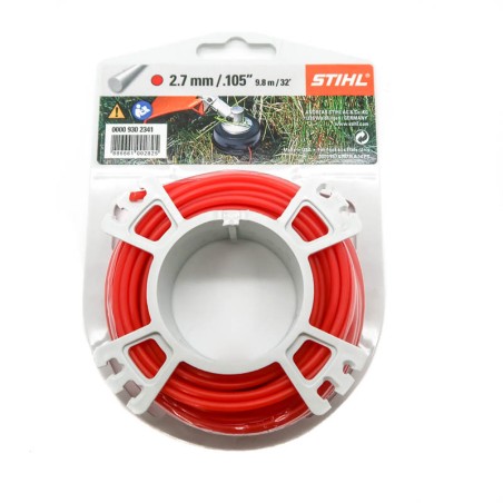 Bobina filo tondo colore rosso STIHL diametro 2.7 mm per decespugliatore | NewgardenParts.com