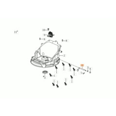 ARBRE DE RÉGULATEUR (PIÈCE MOTEUR) ORIGINAL EMAK L66151538 | NewgardenParts.com