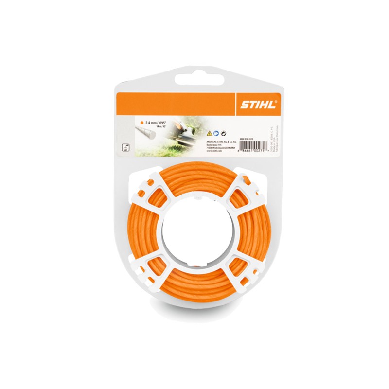 Bobina filo tondo silenziato colore arancio STIHL diametro 2.4mm decespugliatore