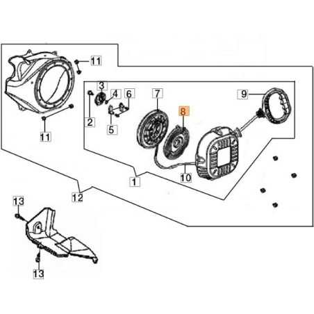 RESORTE DE ARRANQUE ORIGINAL EMAK L66150336 | NewgardenParts.com