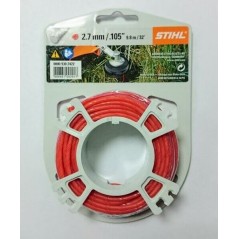 Bobine de fil rond silencieux STIHL rouge, diamètre 2,7 mm débroussailleuse