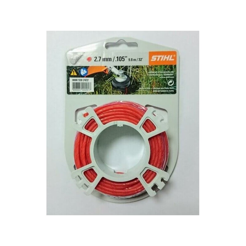 STIHL red silenced round wire spool 2.7 mm diameter brushcutter