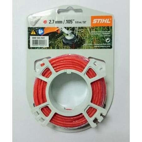 Bobina filo tondo silenziato colore rosso STIHL diametro 2.7 mm decespugliatore | NewgardenParts.com