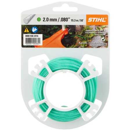 Schallgedämpfte grüne Runddrahtspule STIHL Freischneider Durchmesser 2,0 mm | NewgardenParts.com