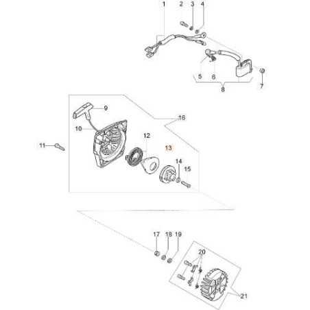 POLEA DE ARRANQUE ORIGINAL EMAK 50070050AR | NewgardenParts.com