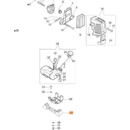 PIEDISTALLO ORIGINALE EMAK 61110122R | NewgardenParts.com