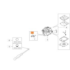 VIS DE REGISTRE 102-3688 CARBURATEUR ORIGINAL EMAK 2318006R | NewgardenParts.com