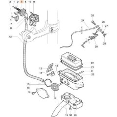 SPRING D.1.5 D.E.14.5 SP.9 DX COMPR. (DUST LEVER) ORIGINAL EMAK 56020029