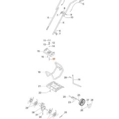ALBERO FLESSIBILE ORIGINALE EMAK 68600014AR | NewgardenParts.com