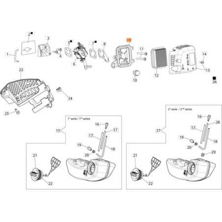 ORIGINAL EMAK AIR FILTER SUPPORT 58092007BR | NewgardenParts.com