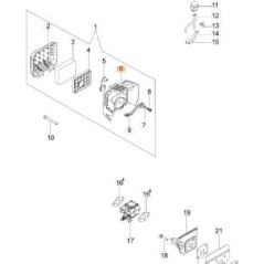 ORIGINAL EMAK AIR FILTER SUPPORT 55020051R | NewgardenParts.com