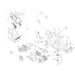 LEVIER DE LÈVE-ROUES POUR ROUES HAUTES LR 48/53 56V ORIGINAL EMAK 54350083R