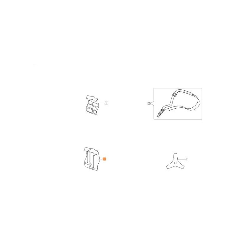 ENVELOPPE ATTR.DCS BCH 31 DROIT/BOUCLE ORIGINAL EMAK 61550026R