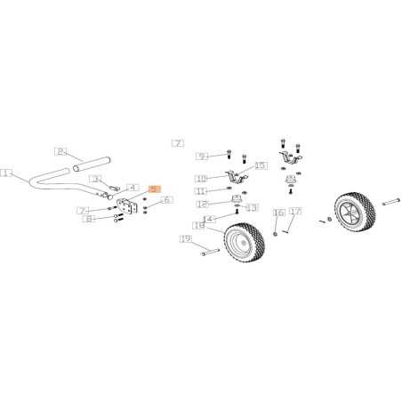 SUPPORTO LEVA ORIGINALE EMAK L66152455 | NewgardenParts.com