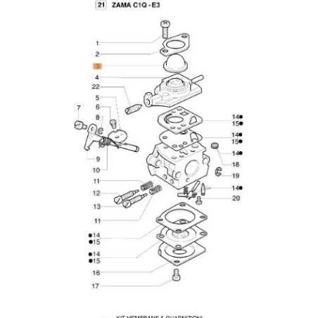 PUMP 0057003 FOR CARBURETOR ORIGINAL EMAK 2318525R | NewgardenParts.com