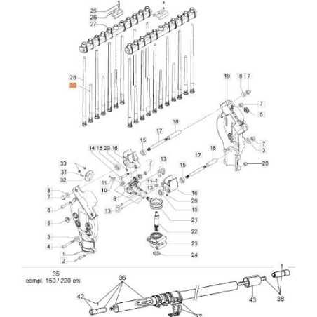 REBBO 15CM ORIGINALE EMAK CS01930120 | NewgardenParts.com