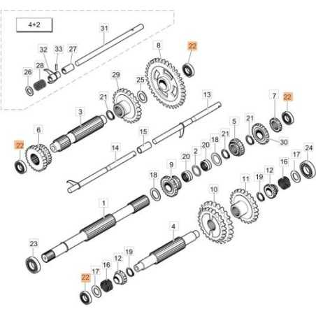 BEARING 17X40X12 6203 ORIGINAL EMAK YN1258800 | NewgardenParts.com