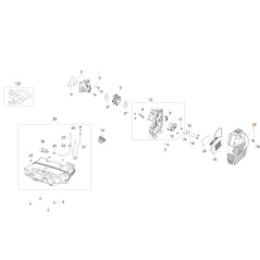 AIR FILTER COVER KIT WITH ORIGINAL SCREW EMAK 61530183 | NewgardenParts.com