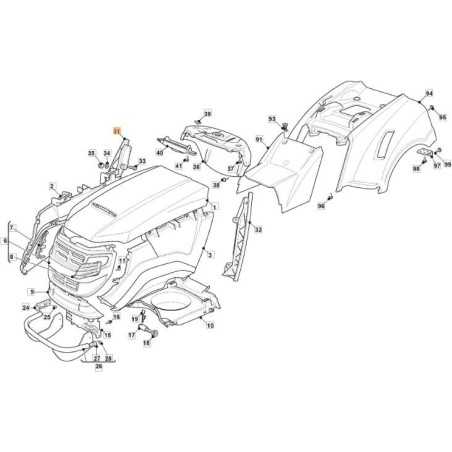 ORIGINAL EMAK RECHTE ARMATURENBRETTHALTERUNG G325599012E0 | NewgardenParts.com