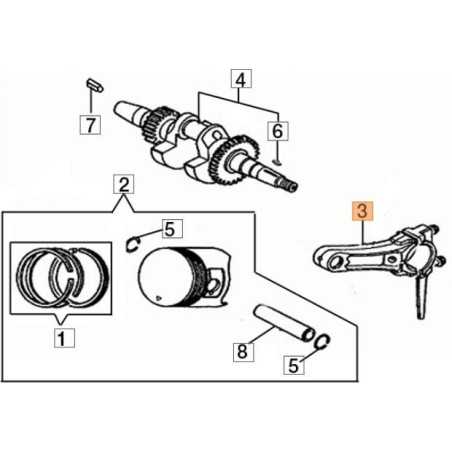 Pleuelstange komplett Original EMAK L66150521 | NewgardenParts.com