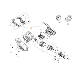 COULISSEAU DE BATTERIE AVEC SIÈGE À POIGNÉE GR 2011 ORIGINAL EMAK 54120049R