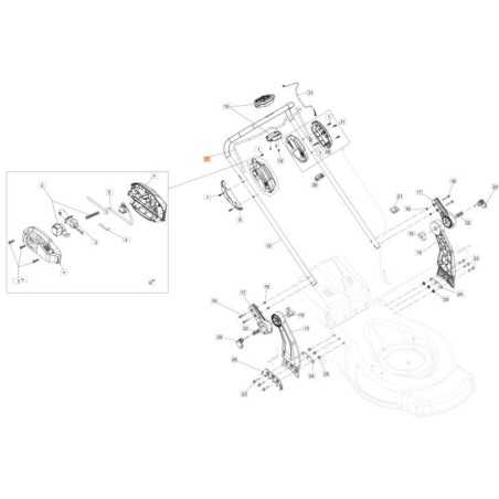 PALANCA DE ENCENDIDO EMAK ORIGINAL RO (56V) 54350052R | NewgardenParts.com
