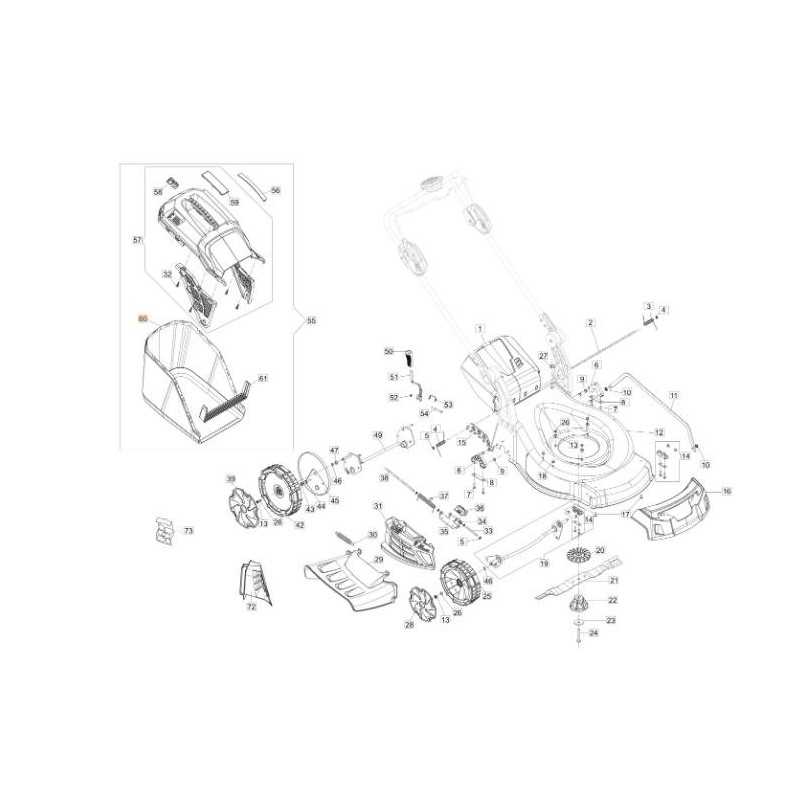 NET WITH BOTTOM OLEO-MAC FOR PLASTIC FRAME (56V) ORIGINAL EMAK 54350028R