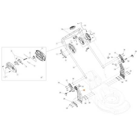 RIGHT HANDLEBAR SUPPORT (56V) ORIGINAL EMAK 54350038R | NewgardenParts.com