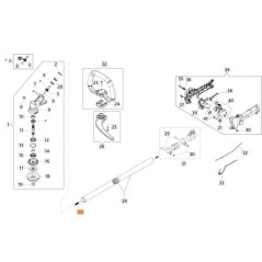 ALB. TRASM. D.8X1556 CAVO (FRAISER) ORIGINALE EMAK 61530153R | NewgardenParts.com