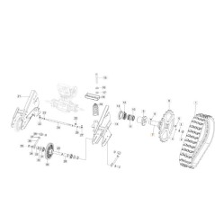 RADNABE FÜR ORIGINAL EMAK SCHLEGELMÄHER RAUPE 69200137R