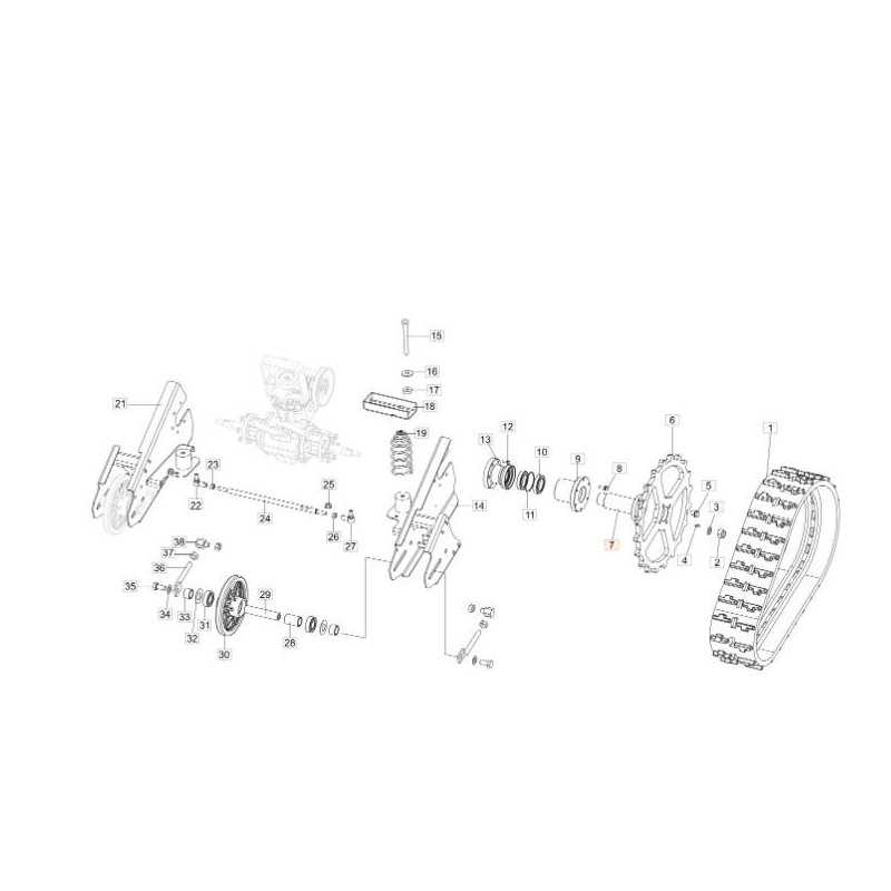 MOZZO RUOTA PER CINGOLO TRINCIASARMENTI ORIGINALE EMAK 69200137R
