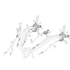CABLE DE TRANSMISIÓN COMPLETO DOBLE DESBLOQUEO DE RUEDA L.1850 ORIGINAL EMAK 68270101R