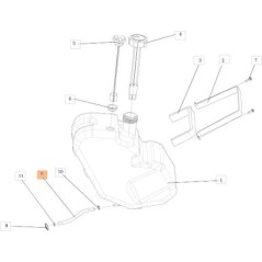 TUBO CARBURANTE ORIGINALE EMAK SGS532986018013R | NewgardenParts.com